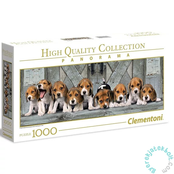 Clementoni 1000 db-os Panoráma puzzle - Beagle kiskutyák (39435)