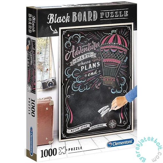 Clementoni 1000 db-os puzzle - Black Board Puzzle - Travel (39478)