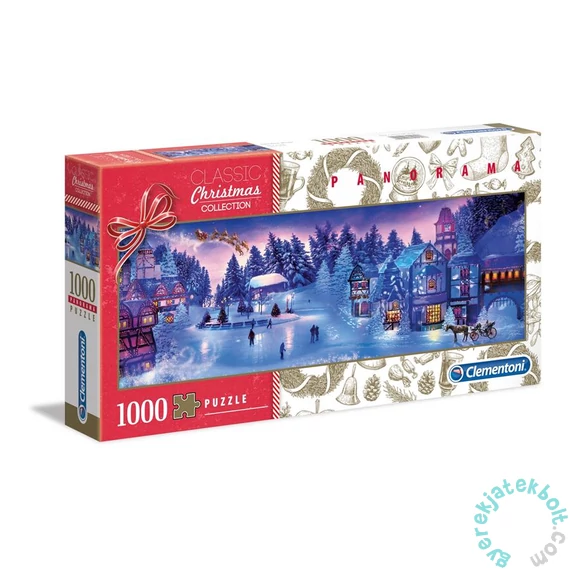 Clementoni 1000 db-os Classic Christmas Collection Panoráma puzzle - Karácsonyi álom (39582)