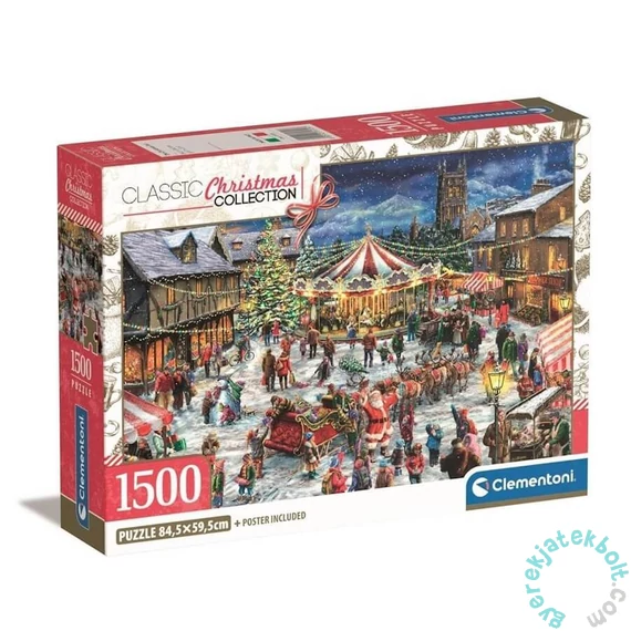 Clementoni 1500 db-os puzzle - Classic Christmas Collection - Karácsonyi vásár (31725)