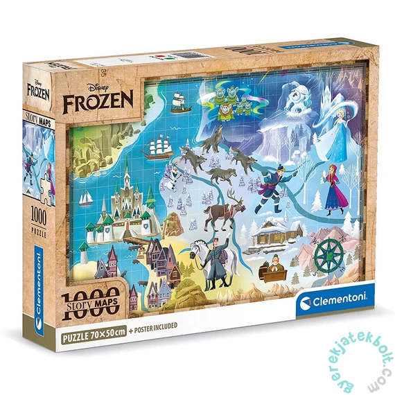 Clementoni 1000 db-os puzzle - Disney 100 Collection - Jégvarázs (39784)