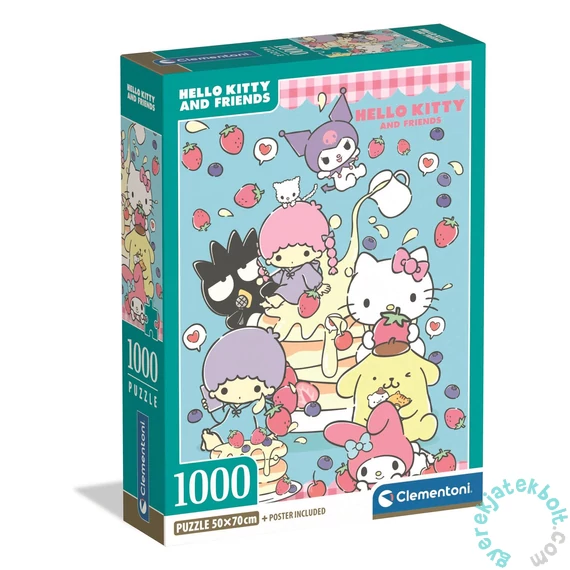 Clementoni 1000 db-os puzzle - Hello Kitty (37117)
