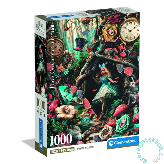 Clementoni 1000 db-os puzzle - High Quality Collection - Alíz csodaországban (39935)