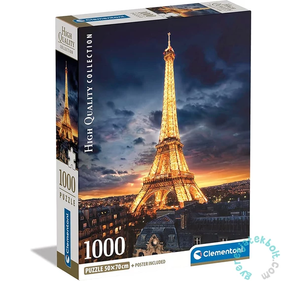 Clementoni 1000 db-os puzzle - High Quality Collection - Eiffel-torony (39703)