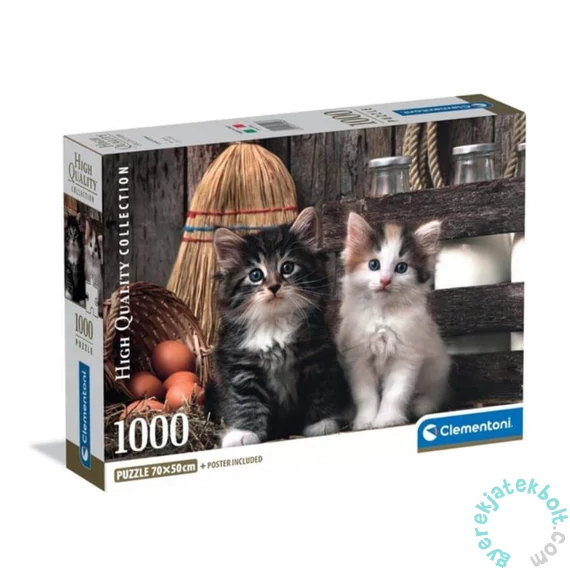 Clementoni 1000 db-os puzzle - High Quality Collection - Lovely Kittens (39943)