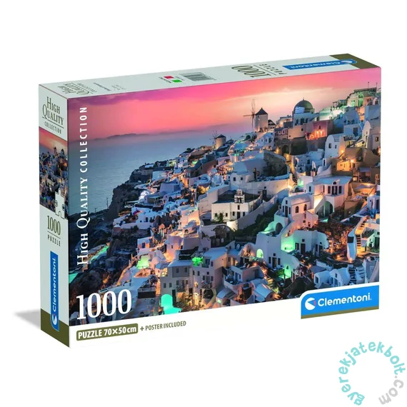 Clementoni 1000 db-os puzzle - High Quality Collection - Santorini (39933)