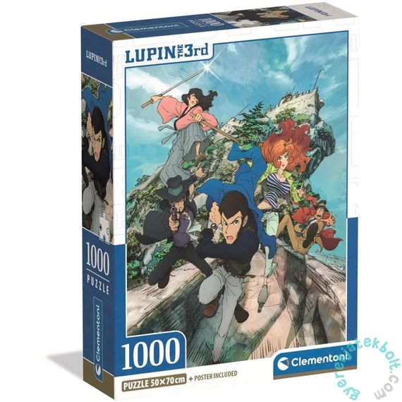 Clementoni 1000 db-os puzzle - Lupin 3 (37068)