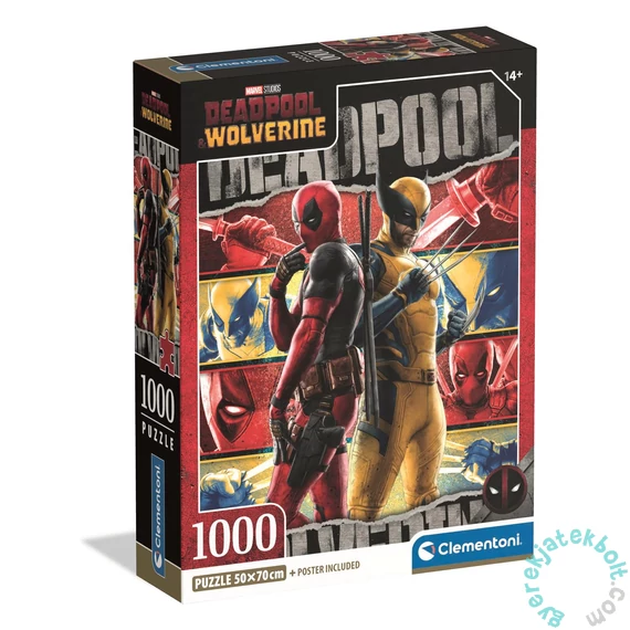 Clementoni 1000 db-os puzzle - Marvel - Deadpool (37050)