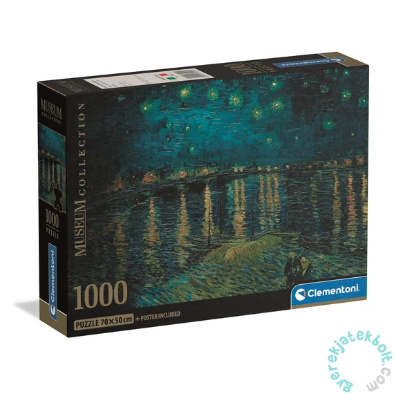 Clementoni 1000 db-os puzzle - Museum Collection - S Night over the River (37095)