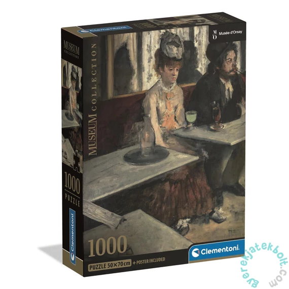 Clementoni 1000 db-os COMPACT puzzle - Museum Collection - Dans Un Cafe (39974)