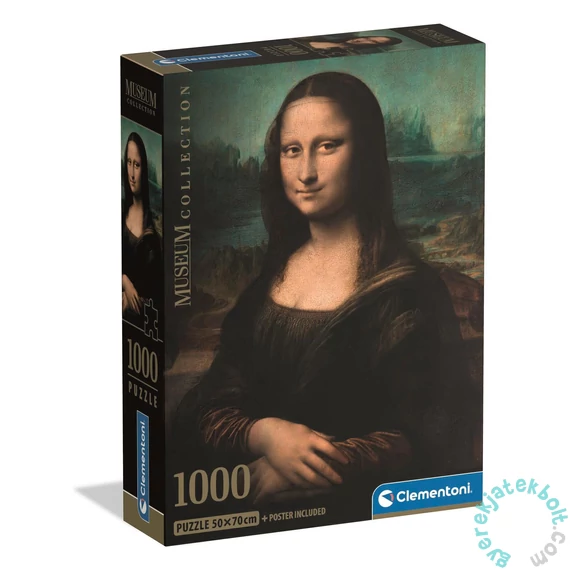 Clementoni 1000 db-os puzzle - Museum Collection - Mona Lisa (37094)