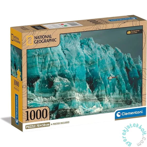 Clementoni 1000 db-os puzzle - National Geographic Collection - Hubbard-gleccser (39731)
