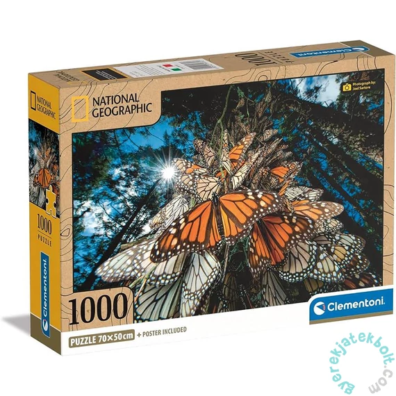 Clementoni 1000 db-os puzzle - National Geographic Collection - Pompás királylepkék (39732)