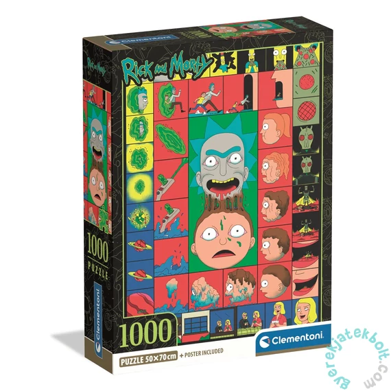 Clementoni 1000 db-os puzzle - Rick and Morty 3 (37512)