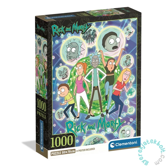 Clementoni 1000 db-os puzzle - Rick and Morty (37510)