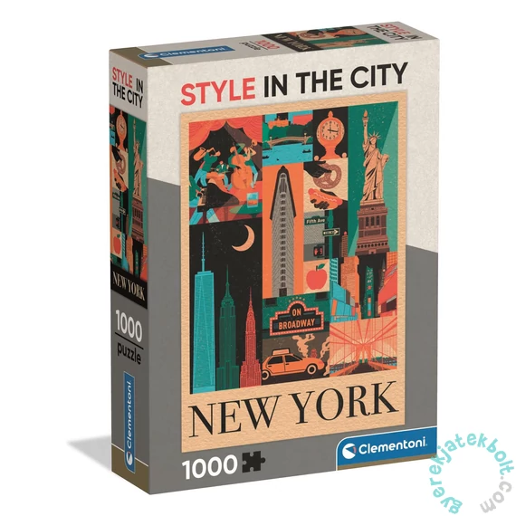 Clementoni 1000 db-os puzzle - Style In The City - New York (37116)