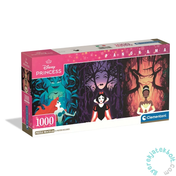 Clementoni 1000 db-os - High Quality Collection - Panoráma puzzle - Disney Collection - Princess (39894)