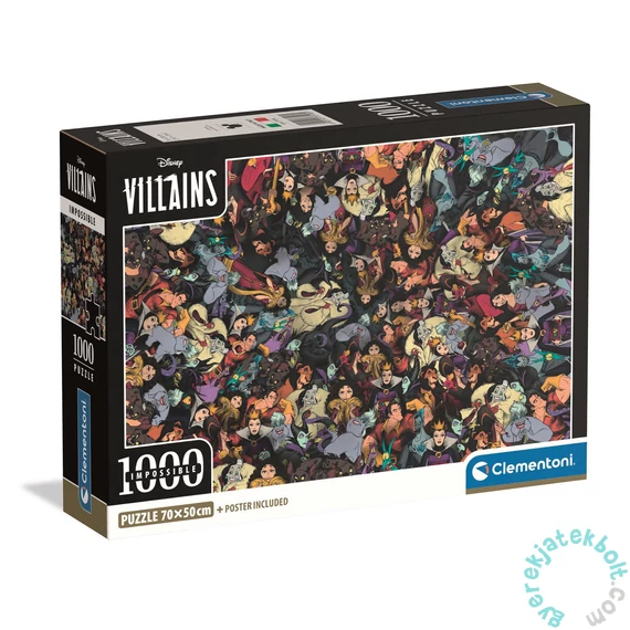 Clementoni 1000 db-os Lehetetlen puzzle - Disney - Villains (37518)