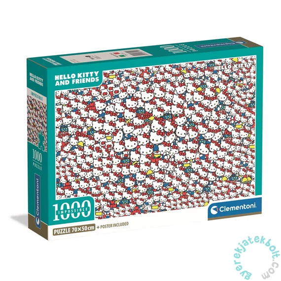Clementoni 1000 db-os Lehetetlen puzzle - Hello Kitty (37119)