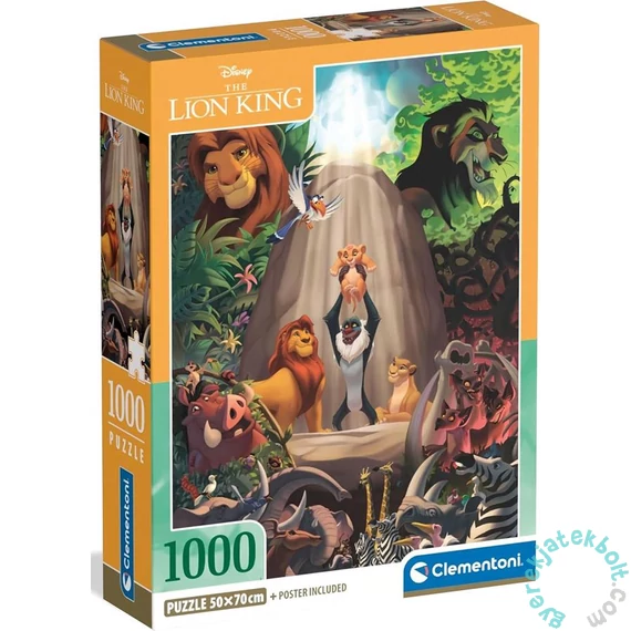 Clementoni 1000 db-os puzzle - Az oroszlánkirály (39902)