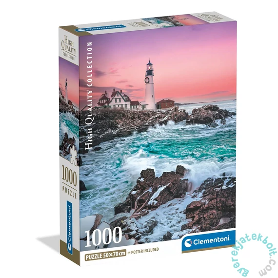 Clementoni 1000 db-os puzzle - First Snow at Portland head (37112)