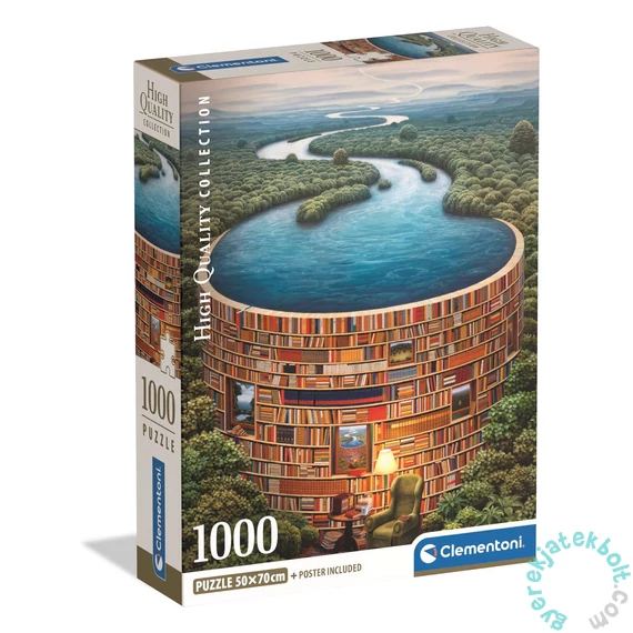 Clementoni 1000 db-os puzzle - High Quality Collection - Bibliodame (39949)