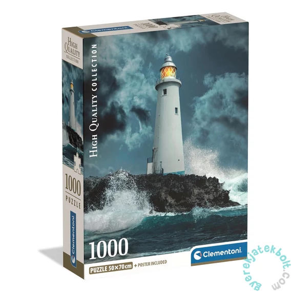 Clementoni 1000 db-os puzzle - High Quality Collection - Lightouse In The Storm (39991)