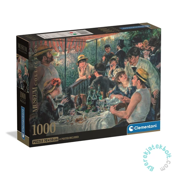 Clementoni 1000 db-os puzzle - High Quality Collection - Museum Lunch, Boating Party (37063)