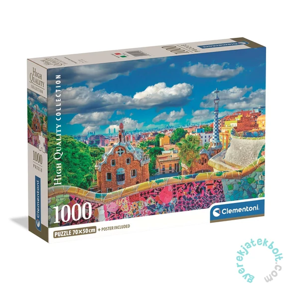 Clementoni 1000 db-os puzzle - High Quality Collection - Park Güell, Barcelona (39954)