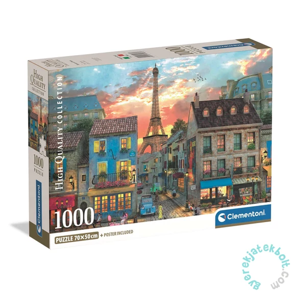 Clementoni 1000 db-os puzzle - High Quality Collection - Streets Of Paris (39983)