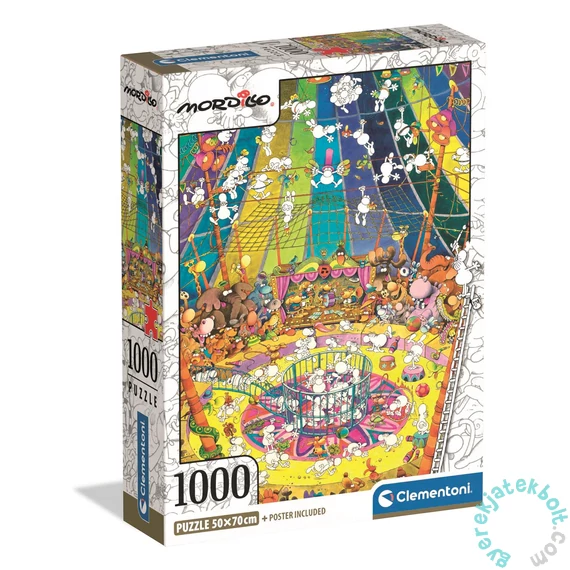 Clementoni 1000 db-os Compact puzzle - Mordillo The Show (39964)