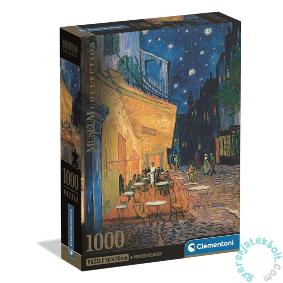 Clementoni 1000 db-os puzzle - Museum Collection - V. Gogh Cafe Terrace (39969)