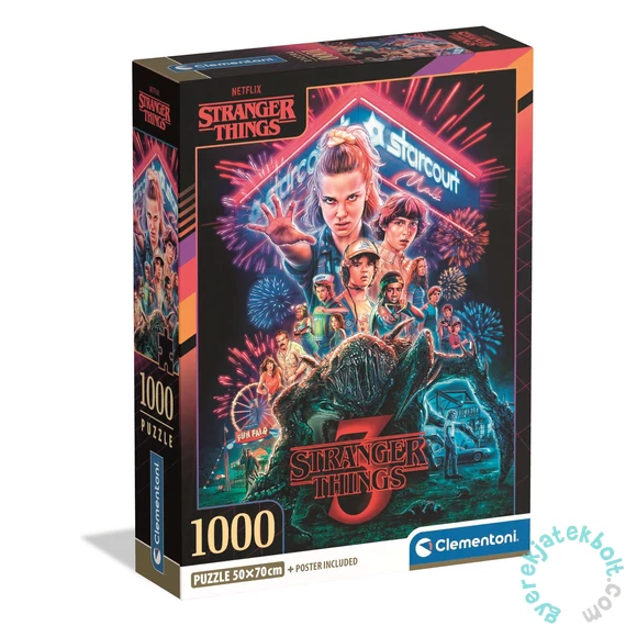 Clementoni 1000 db-os puzzle - Stranger Things 3 (39979)
