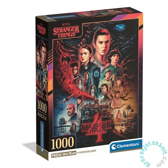 Clementoni 1000 db-os puzzle - Stranger Things 4 (39980)