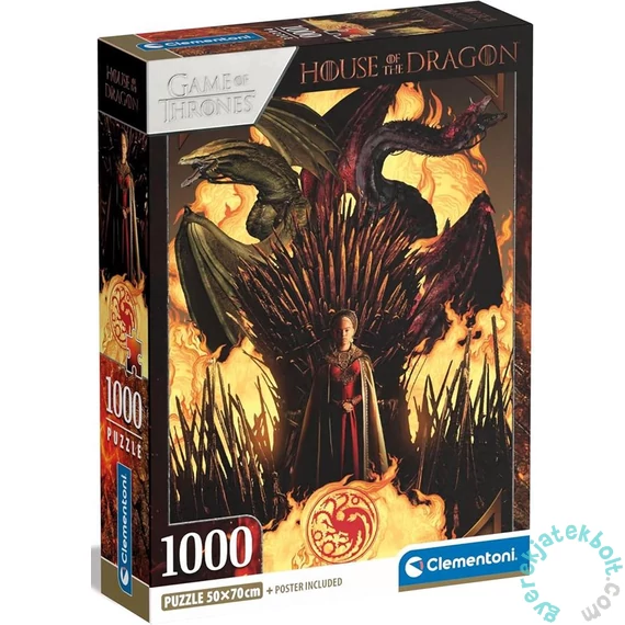 Clementoni 1000 db-os puzzle - Game of Thrones - House of the Dragon (39904)