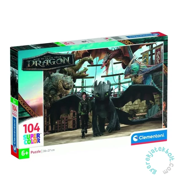 Clementoni 104 db-os puzzle - Így neveld a sárkányodat (25079)