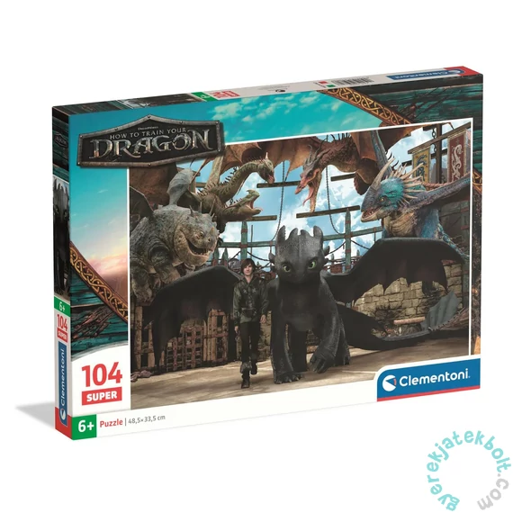 Clementoni 104 db-os puzzle - Így neveld a sárkányodat (25080)