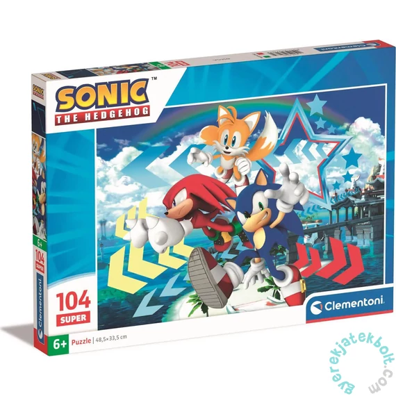 Clementoni 104 db-os puzzle - Sonic (27267)