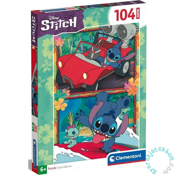 Clementoni 104 db-os Szuper Színes puzzle - Stitch (27571)