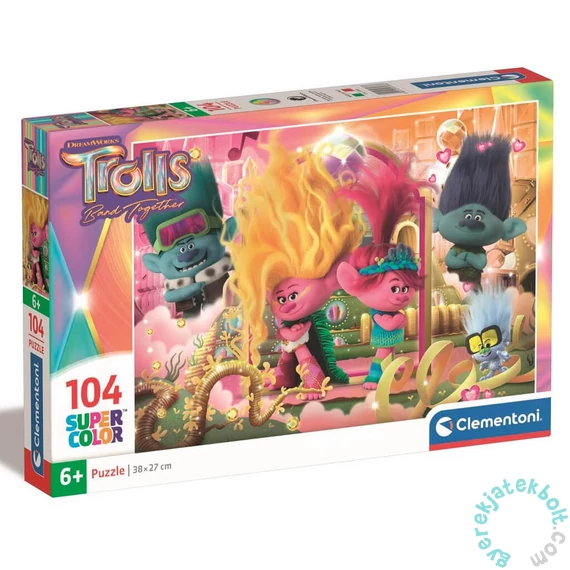 Clementoni 104 db-os Szuper Színes puzzle - Trollok 3. (27268)