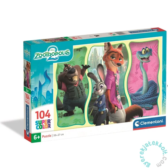 Clementoni 104 db-os puzzle - Zootropolis - Állati nagy balhé (25081)