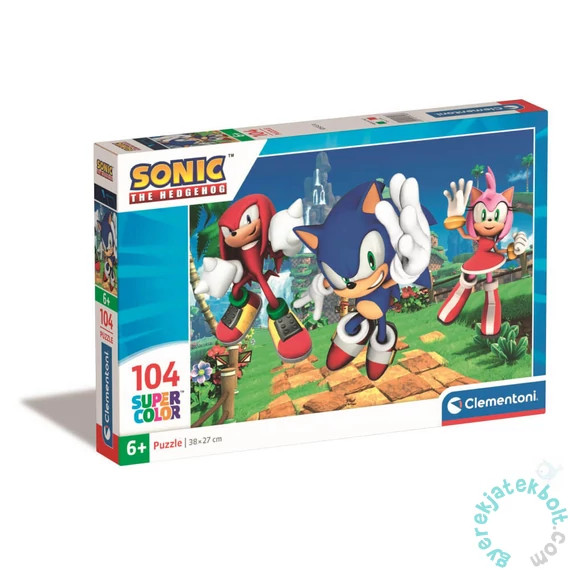 Clementoni 104 db-os Szuper Színes  puzzle - Sonic 2. (27256)