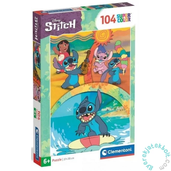 Clementoni 104 db-os Szuper Színes puzzle - Stitch (25042)