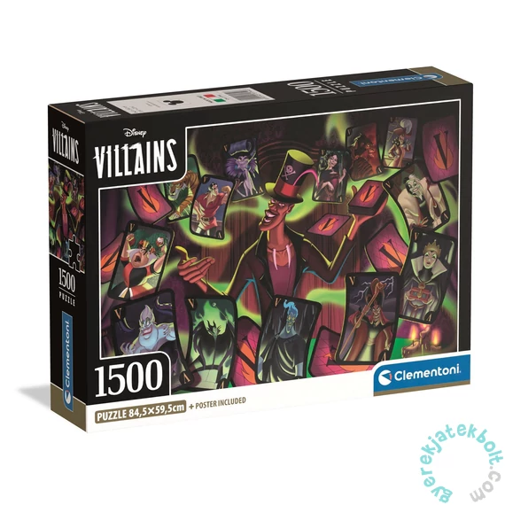 Clementoni 1500 db-os puzzle - Disney Collection - Villains (31744)