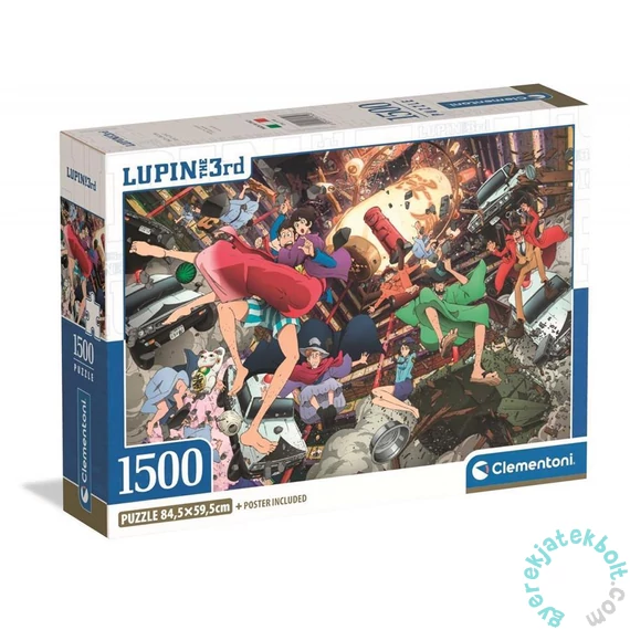 Clementoni 1500 db-os Compact puzzle - High Quality Collection - Lupin 3 (31749)