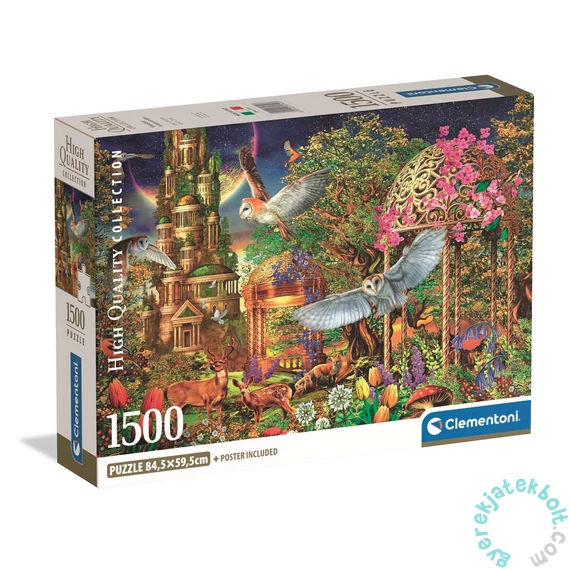 Clementoni 1500 db-os COMPACT puzzle - High Quality Collection - Woodland Fantasy Garden (31741)