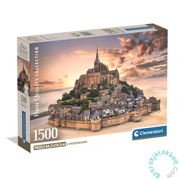 Clementoni 1500 db-os puzzle - High Quality Collection - The Mont Saint-Michel Risin (31730)