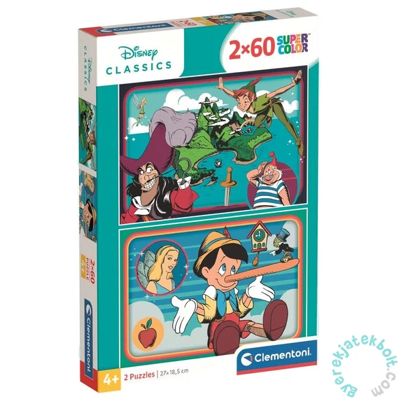 Clementoni 2 x 60 db-os puzzle - Disney Classic (24823)