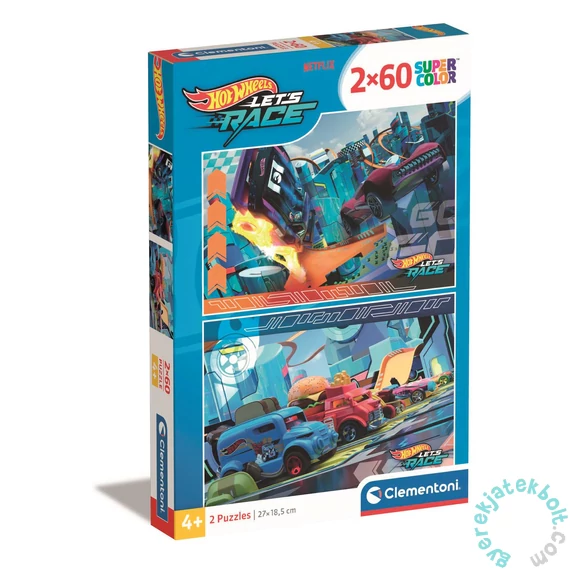 Clementoni 2 x 60 db-os puzzle - Hotwheels (24816)