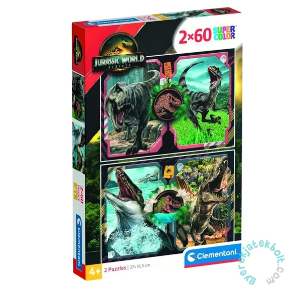 Clementoni 2 x 60 db-os puzzle - Jurassic World (24830)